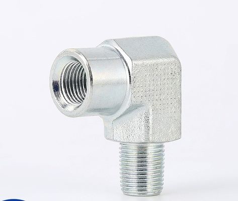 Ronde kop gegalvaniseerd plaat roestvrij staal Hydraulische adapter 90 graden Elleboog