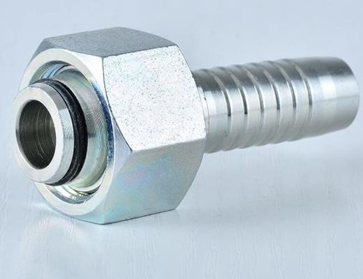 Koolstof-roestvrij staal 20411 DIN Metrisch vrouwelijk 24 graden kegel O-ring licht type Hydraulische slangbuis buis connector verbinding