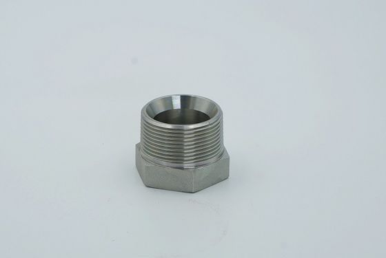 Gegalvaniseerde plaat mannelijke aansluiting adapter slang fitting BSPT Hex Plug voor 4t-Sp Hydraulische