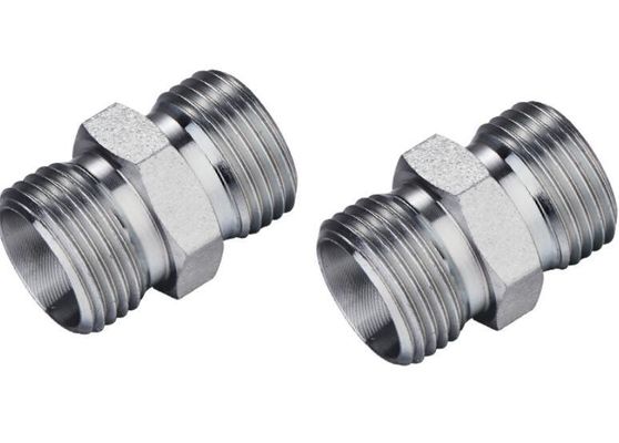 Middelkoolstofstaal Hydraulische slang rechte adapter bevestigingen Voordeel DIN-standaard