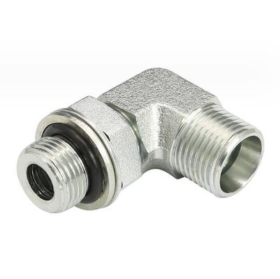Middelkoolstaal 90 graden Elbow Transition Joint 1cg9 Mannelijke draad Hydraulische bekleding