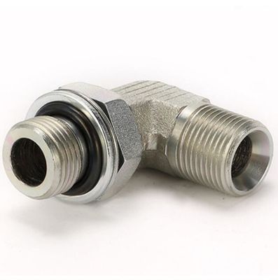 Roestvrij staal O-ring gezichtszegel 90 graden Unie 3/8 Elbow Fitting Customized Size