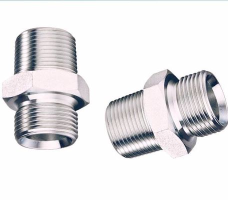 Roestvrijstalen slangtoepassingen Bsp Adapter Man tot Man 60 graden kegelzegel Hydraulische componenten
