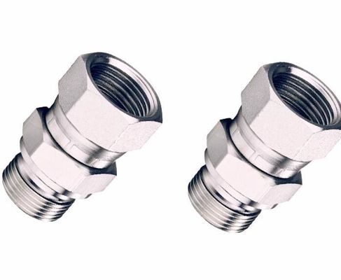 Gegalvaniseerde plaat Hydraulisch draaiend rechte gewricht Mannelijk Vrouwelijk Hydraulisch slangadapter