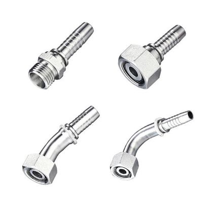 Metrische Jic/Bsp/BSPT/NPT/Orfs/SAE Vrouwelijke mannelijke hydraulische slangtoepassingen van roestvrij staal