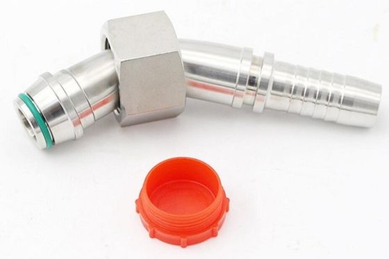 Lange levensduur Carbon Steel Ss 45 graden Elbow Vrouwelijke metrische hydraulische slang