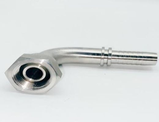 Gegalvaniseerde plaat Hydraulische slangtoepassingen roestvrij staal enkel hex 90 graden Bsp 22691