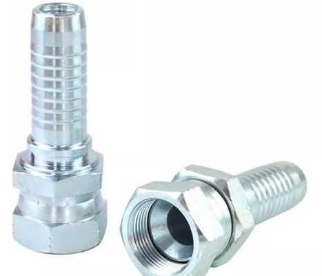 Herbruikbare vrouwelijke JIC-hydraulische slangconnectoren van roestvrij staal met zeshoekig hoofd