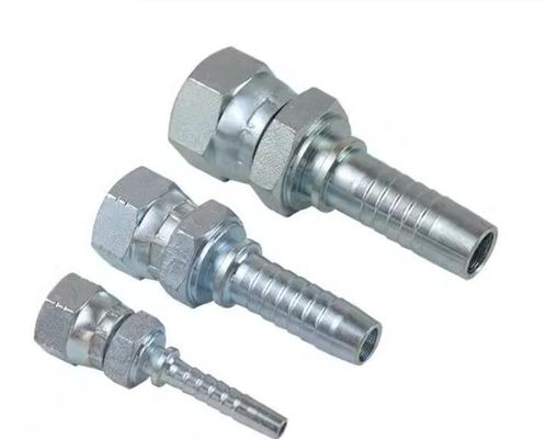 Herbruikbare vrouwelijke JIC-hydraulische slangconnectoren van roestvrij staal met zeshoekig hoofd