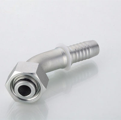 Hydraulische slangverbinding 45 Elbow Metric Vrouwelijke 24 Kegel zitplaats Zware serie DIN Standard