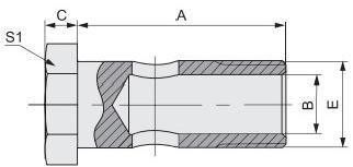 700M Metric Hex Bolt Hydraulische Bytetype Tube Fittings met voordeel van een lange levensduur