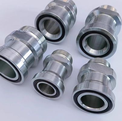 Hydraulische toebehoren Eaton flens aan slang adapters voor medium koolstof staal buis adapter