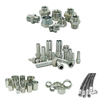 Ronde kop gegalvaniseerd plaat roestvrij staal Hydraulische adapter 90 graden Elleboog