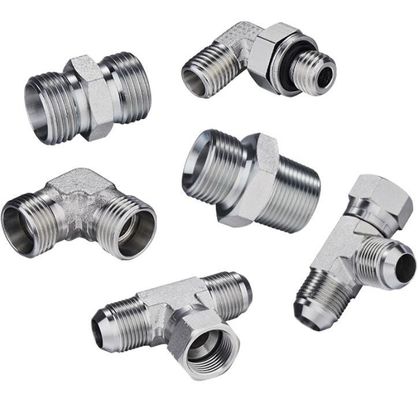 SAE Mannelijke draden Hydraulische elleboogbevestigingen 1b9 koolstofstaal voor duurzaam hydraulisch systeem