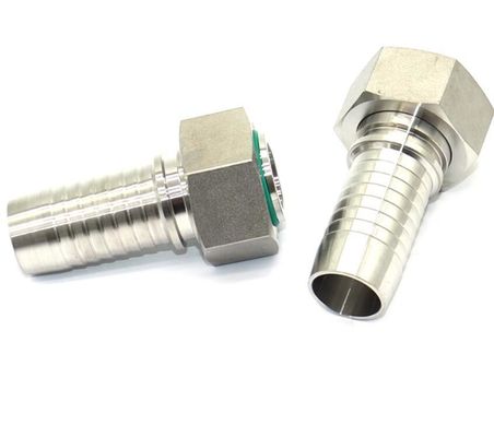 Doorgesneden hydraulische slangtoepassingen van roestvrij staal Vrouwelijke mannelijke draadtoepassingen bij 20411