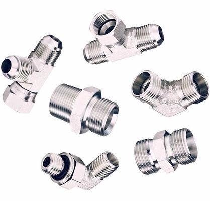 Vast staal JIC vrouwelijke adapters voor hydraulische graafmachines
