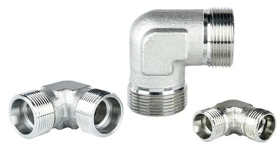 1C9 1D9 DIN Bits Type Tube Fittings 90 graden Elbow High Pressure Ball Valve Hydraulics Adapter