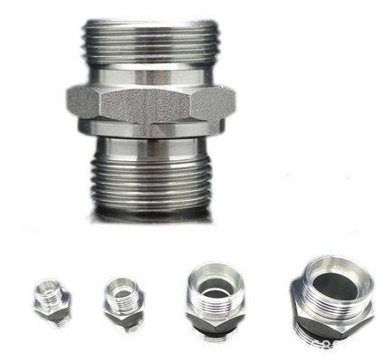 Roestvrij staal 1CB Gedrukt Nippel Standaard Metrisch Mannelijk Slangbuis Adapter Hydraulische Slang Adapter