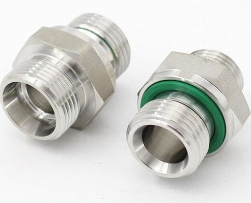 JIS standaard roestvrij staal hydraulische slang adapter Bsp metrische adapter voor industriële
