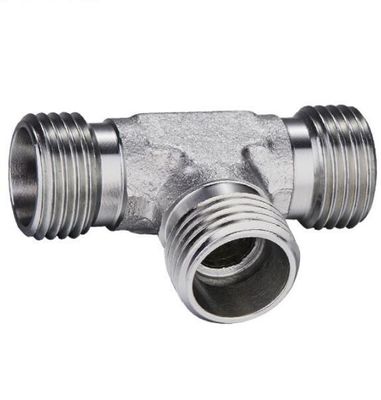 Vrouwelijke verbinding roestvrij staal T-adapters Bsp NPT met Hexagon Head B2B