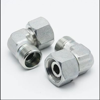 Pijpleidingen verbinden Parker 90 graden Elbow Reducer Tube Adapter met draaiende moer zware 6S-38S gelaste hydraulische aansluiting