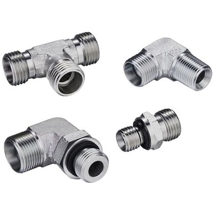 90 graden Elbow Pipe Fittings Metric Male Hydraulische slang Adapter 1 stuk Min.Order