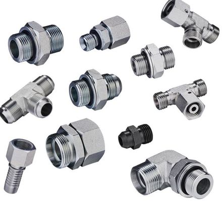 90 graden Elbow Pipe Fittings Metric Male Hydraulische slang Adapter 1 stuk Min.Order