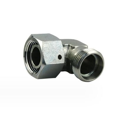 Voordelig doorgesneden OEM 90 graden ellebogen hydraulische buis montage met draaiende moer 2c9