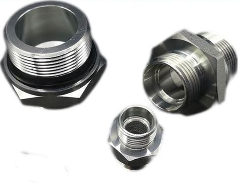 Metrisch roestvrij staal 1cm-Wd 1dm-Wd Standaard Hydraulisch 60 graden Kegelkaart Sleeve Tube Transition Joint