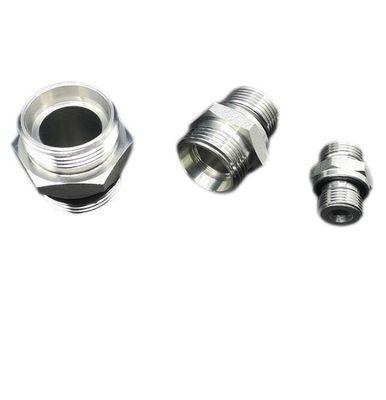Pijpleidingen verbinden Hydraulische slang verminderde adapter 1CB 1b 1j Carbon zilver voor graafmachine