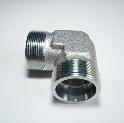 Ronde kop medium koolstofstaal 90 graden elleboog Hydraulische bevestiging met mannelijke draden