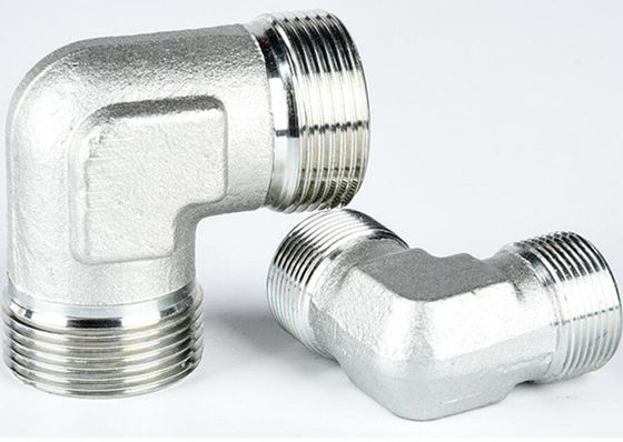 Ronde kop medium koolstofstaal 90 graden elleboog Hydraulische bevestiging met mannelijke draden