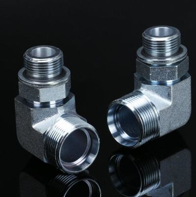 90 graden Elleboog Parker Mannelijk Gedrukt Elleboog Middelkoolstofstaal Hydraulische Adapter 1cg9