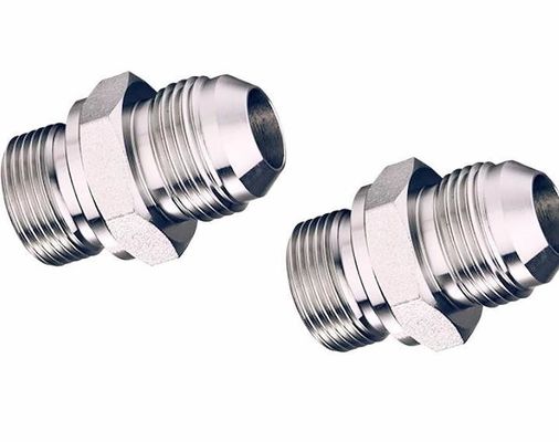 Roestvrij staal Hydraulische SAE Adapter Jic Mannelijke rechte slang aansluiting 37 graden Flared Tube Fittings 2403/1j Adapt