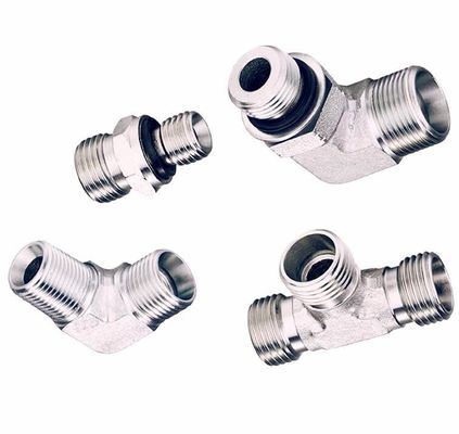 Hydraulische adapter voor het aansluiten van slangen voor medium koolstofstaal