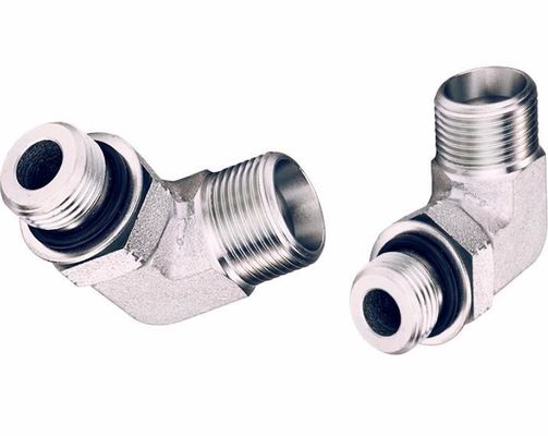 Carbon Steel Hydraulische slang rechte adapter Fittings 90 graden Elbow slang adapter