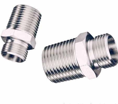 Hoge druk slang hydraulische toebehoren met dubbele pijpleiding, borstel en medium koolstofstaal