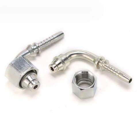 Hexagon hoofd 90 graden metrisch vrouwelijk 24 graden kegel O-ring 20591 Hydraulische slang fitting