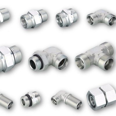 Gegalvaniseerde plaatverbinding Hydraulische bevestiging 45 graden Jic Vrouwelijk voor slangassemblage
