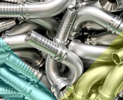 Metrische Jic/Bsp/BSPT/NPT/Orfs/SAE Vrouwelijke mannelijke hydraulische slangtoepassingen van roestvrij staal