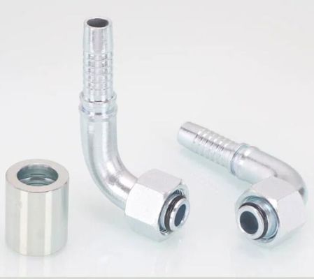 20491 Serie 90 graden Metrische Vrouwelijke 24 graden Kegel O-ring L. T. Hydraulische slangbevestigingen