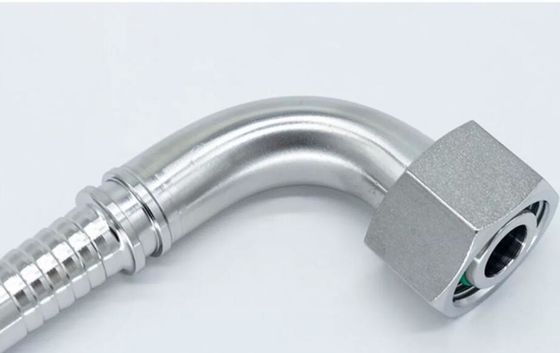 Hydraulische ellebogen met 90 graden metrische slang en toebehoren voor roestvrij staal 20491