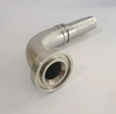 Gegalvaniseerde plaat 3000 Psi Hydraulische flens één stuk 90 graden Elbow Hose Fittings