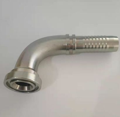 Gegalvaniseerde plaat 3000 Psi Hydraulische flens één stuk 90 graden Elbow Hose Fittings