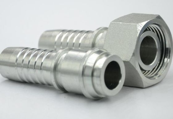 Gegalvaniseerde plaatverbinding Vrouwelijke 24 graden kegel O-ring Zwaar type rechte slangbehangers 1/4&quot; Hydraulische behang