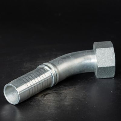 Stainless Steel Hydraulic Elbow Pipe Hose Fittings Metric voor Crimping Pressing 20441