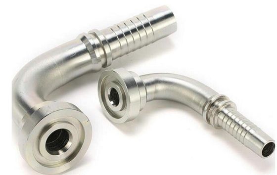 Gegalvaniseerde plaat 90 graden Elbow SAE Flange 6000 Psi Hydraulische buis slang aansluiting