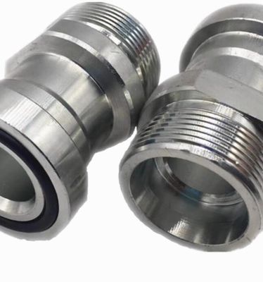 Mannelijke aansluiting Metrische beet Type SAE Flange 3000 Psi Adapter Fitting met ronde kop