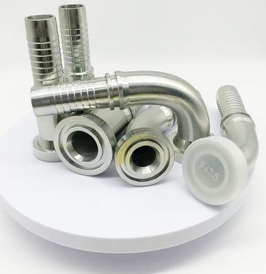 Hoge druk roestvrij staal herbruikbare hydraulische slang fitting SAE slang flens 6000 PSI